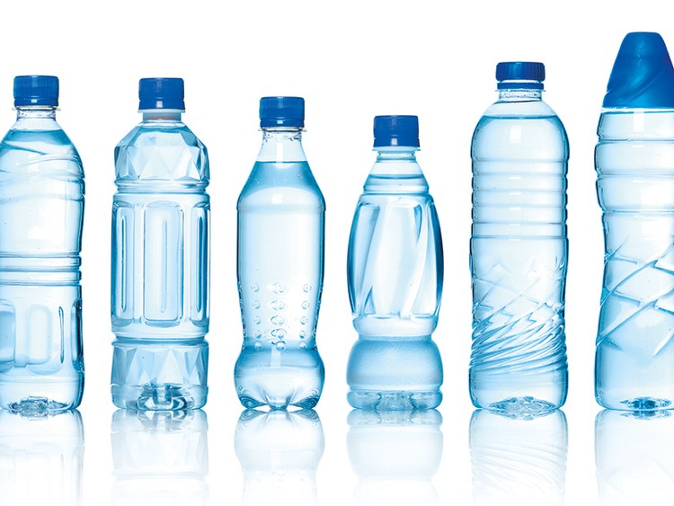 The different types of bottled water