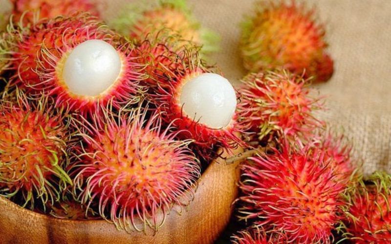 Rambutan, meaning 'messy hair,' is as delightful as it is colourful