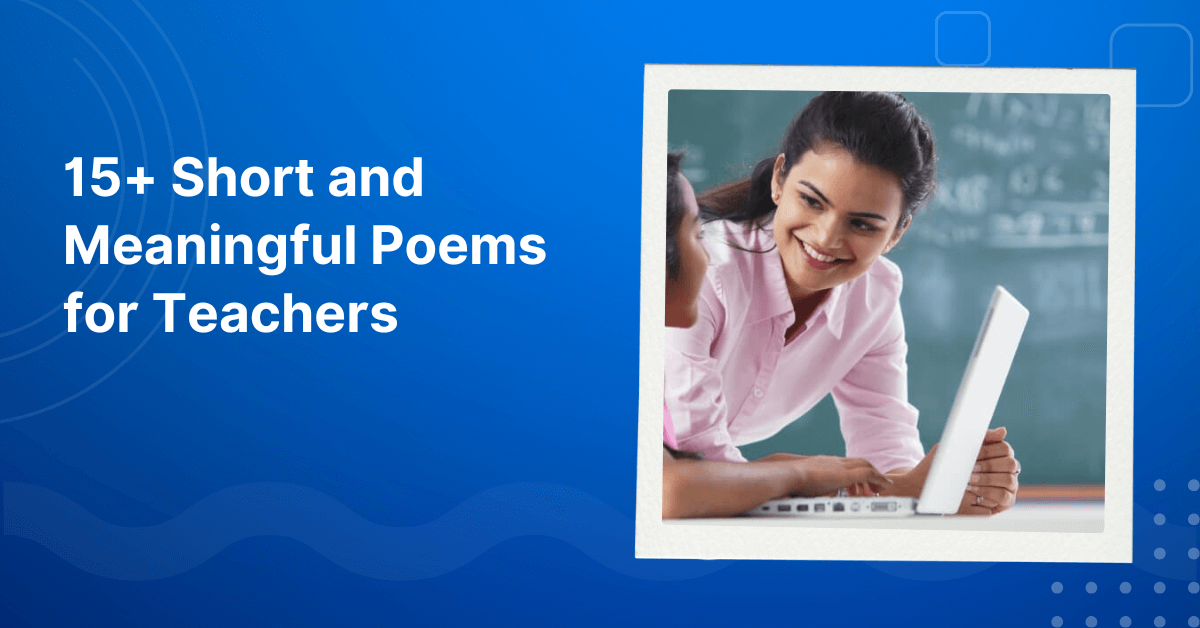 Meaningful Poems for Teachers