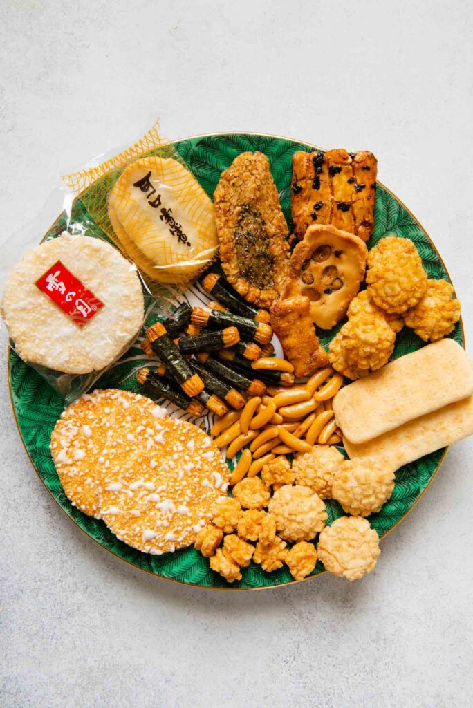 Rice crackers come in a very wide range of flavours