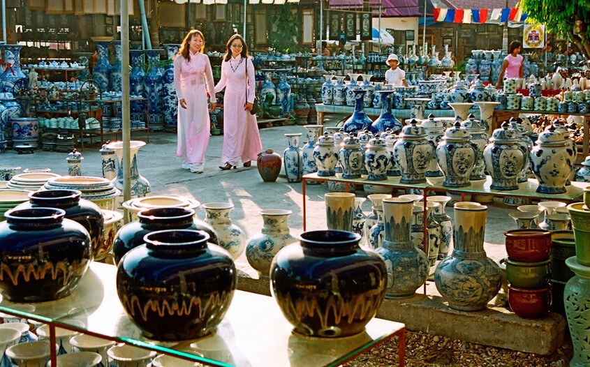 Bat Trang Ceramic Village is a famous traditional craft village in Northern Vietnam