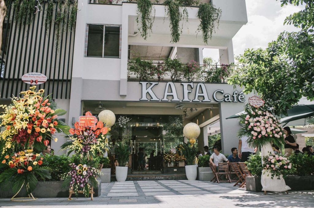 Kafa Cafe is a popular coffee chain in Vietnam with approximately 53 locations throughout Vietnam