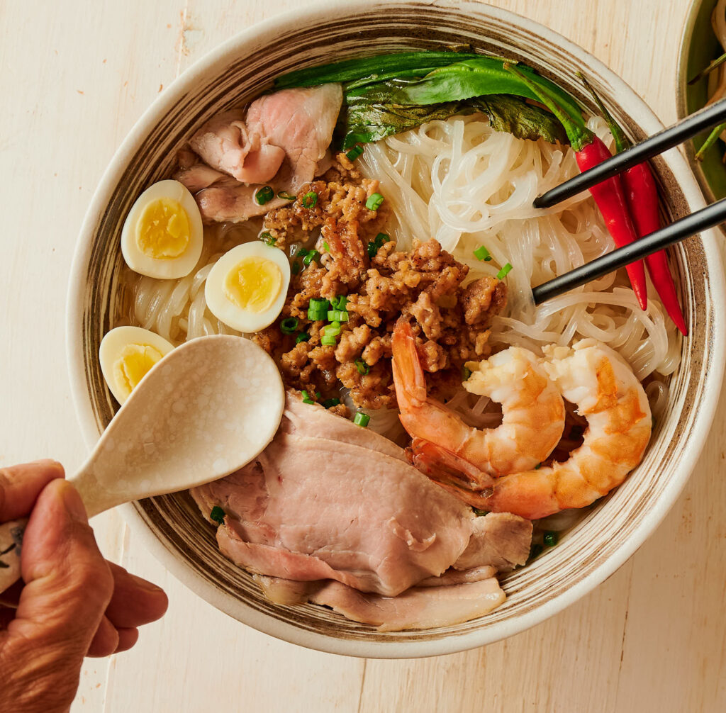 Hu Tieu (Noodle Soup) - A popular street food in Vietnam