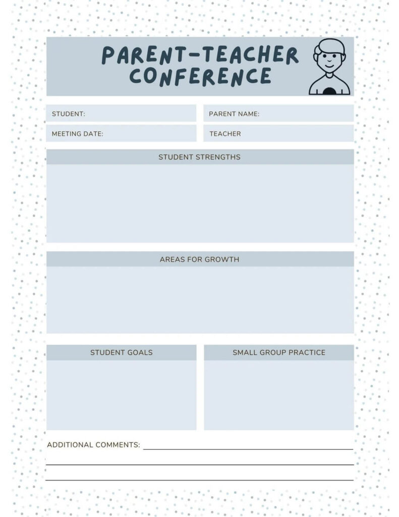 Sample Parent Conference Forms