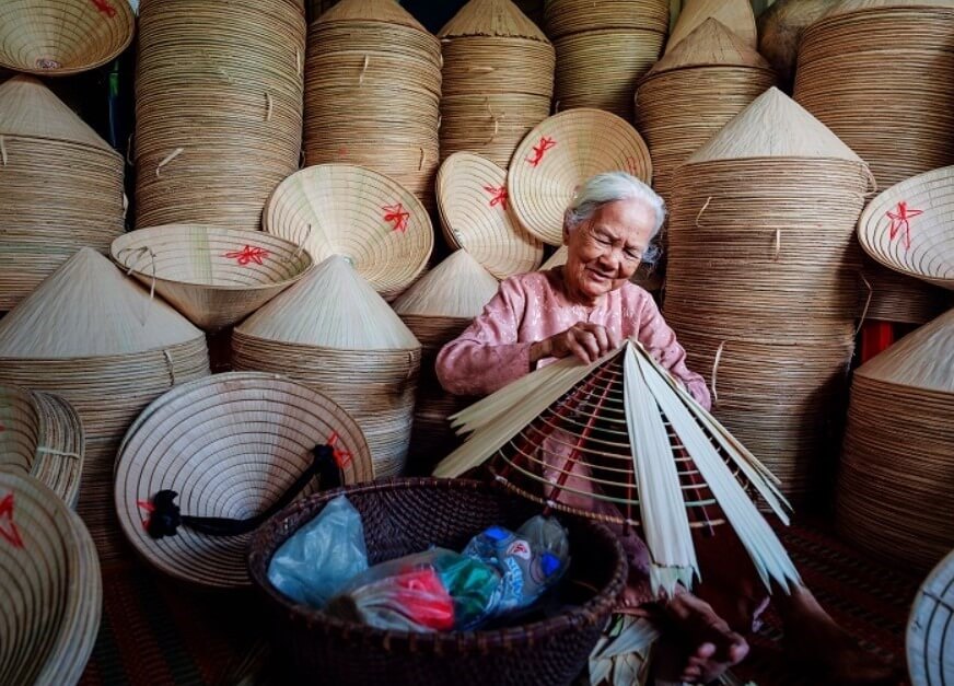 Conical hats, also known as non la, have been an iconic symbol of Vietnamese culture for centuries