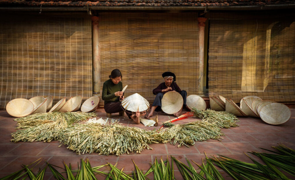 Chuong Conical Hat Making Village (Hanoi) is a traditional craft village you should visit once